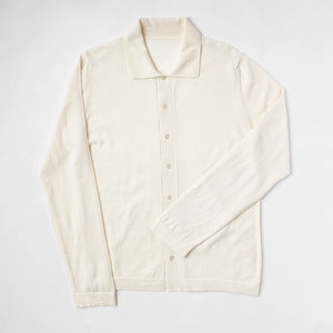 Cortesa | Shirt | Fine Knit (14GG) | Offwhite